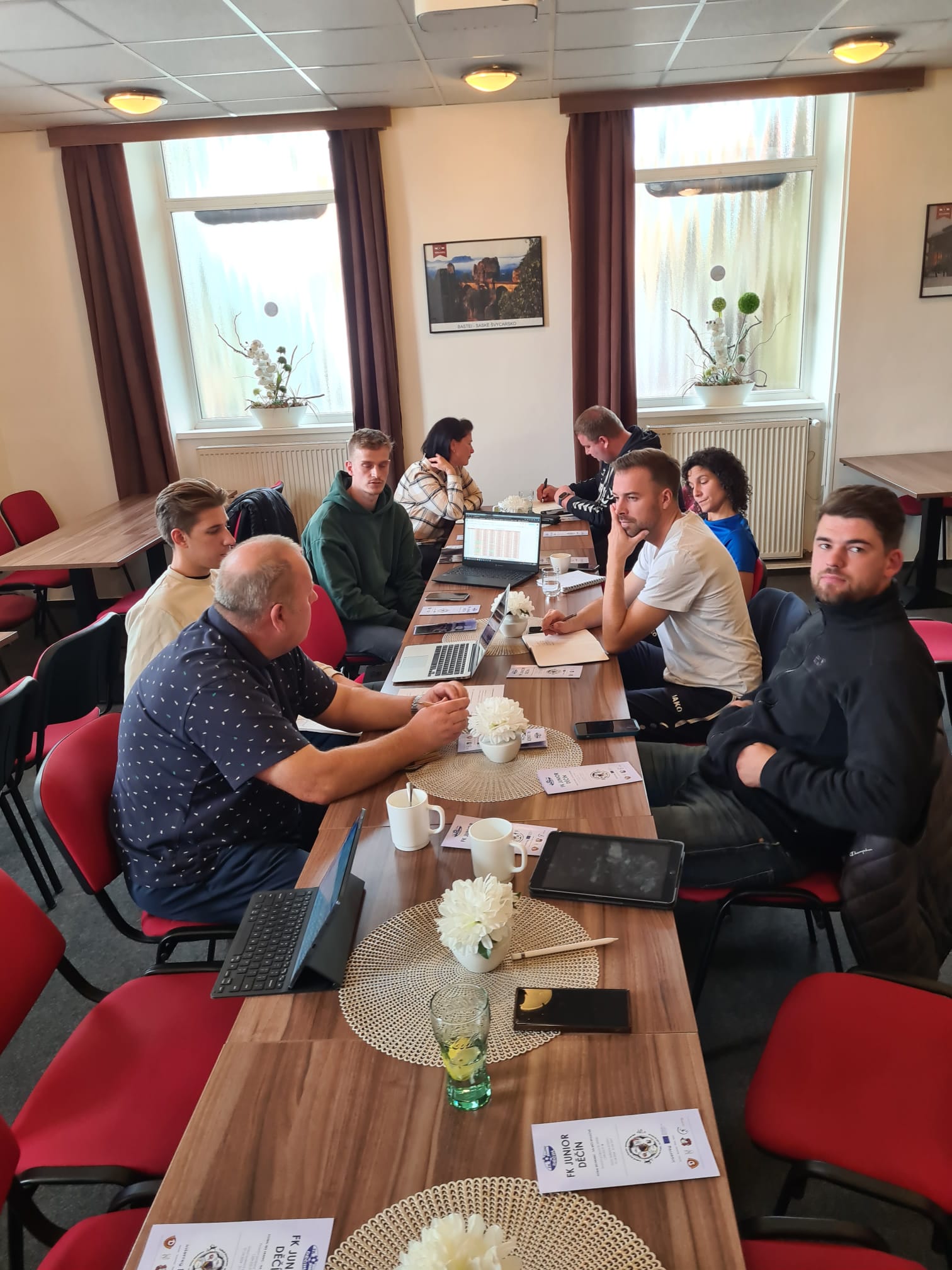 Schůzka project manažerů ,,Fotbal bez Hranic" / Treffen der Projektverantwortlichen "Fußball ohne Grenzen"